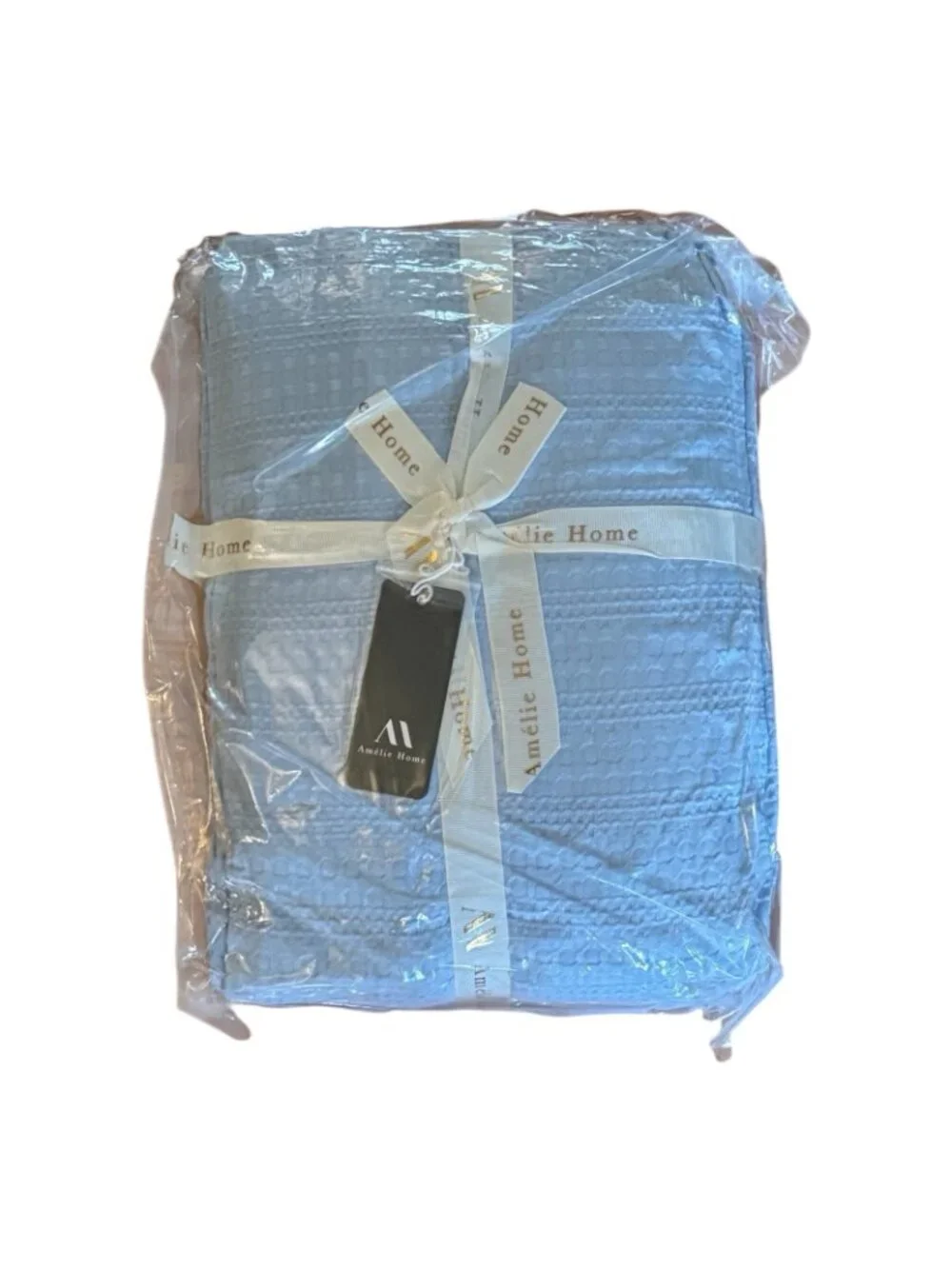 Waffle Cooling Comforter King Size, Q-Max 0.45 Reversible Lightweight 106x90-New
